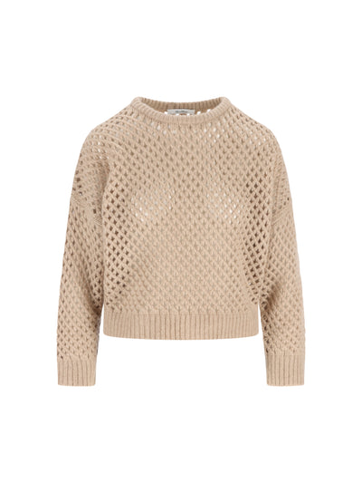 Maglione traforato in cashmere e seta 2521366142600 002 MAX MARA 