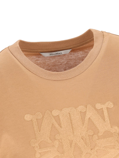 T-shirt Bravo in cotone con ricamo 2521946032600 009 MAX MARA 