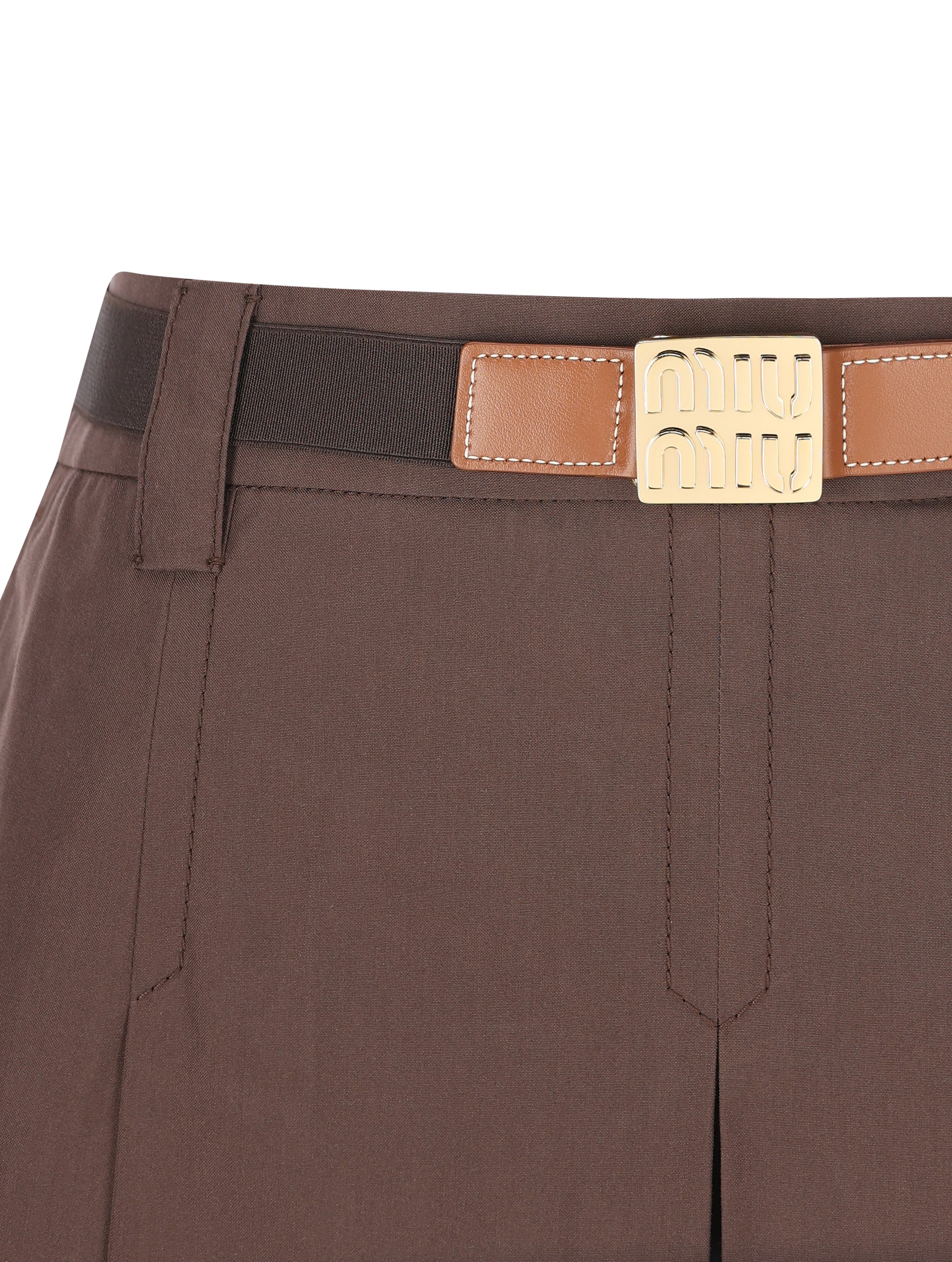 Minigonna realizzata in cotone. MG2485 12NSF0324 MIU MIU 