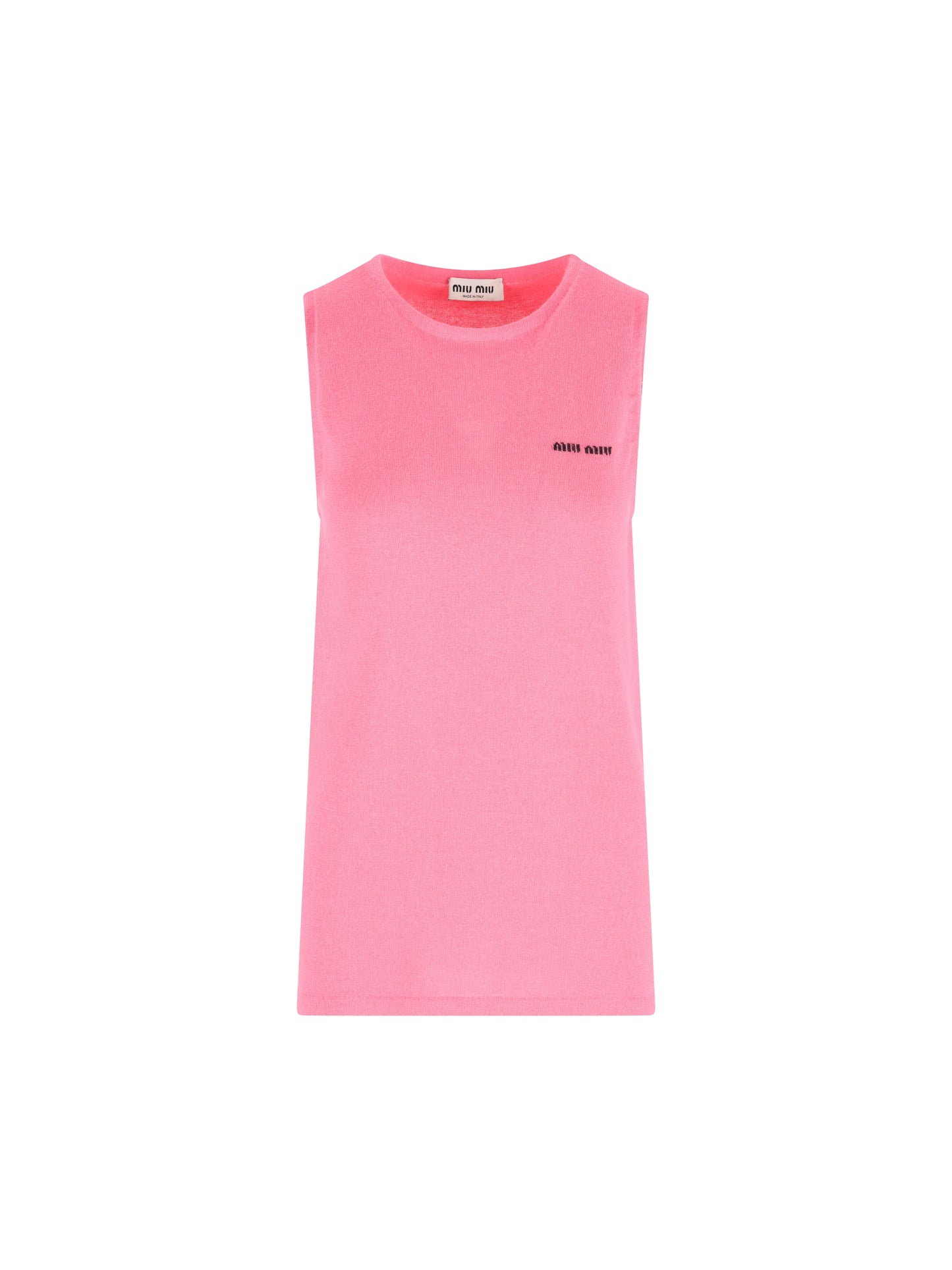 Top Smanicato in Seta e Cashmere MMV314 17I7F0AEJ MIU MIU 