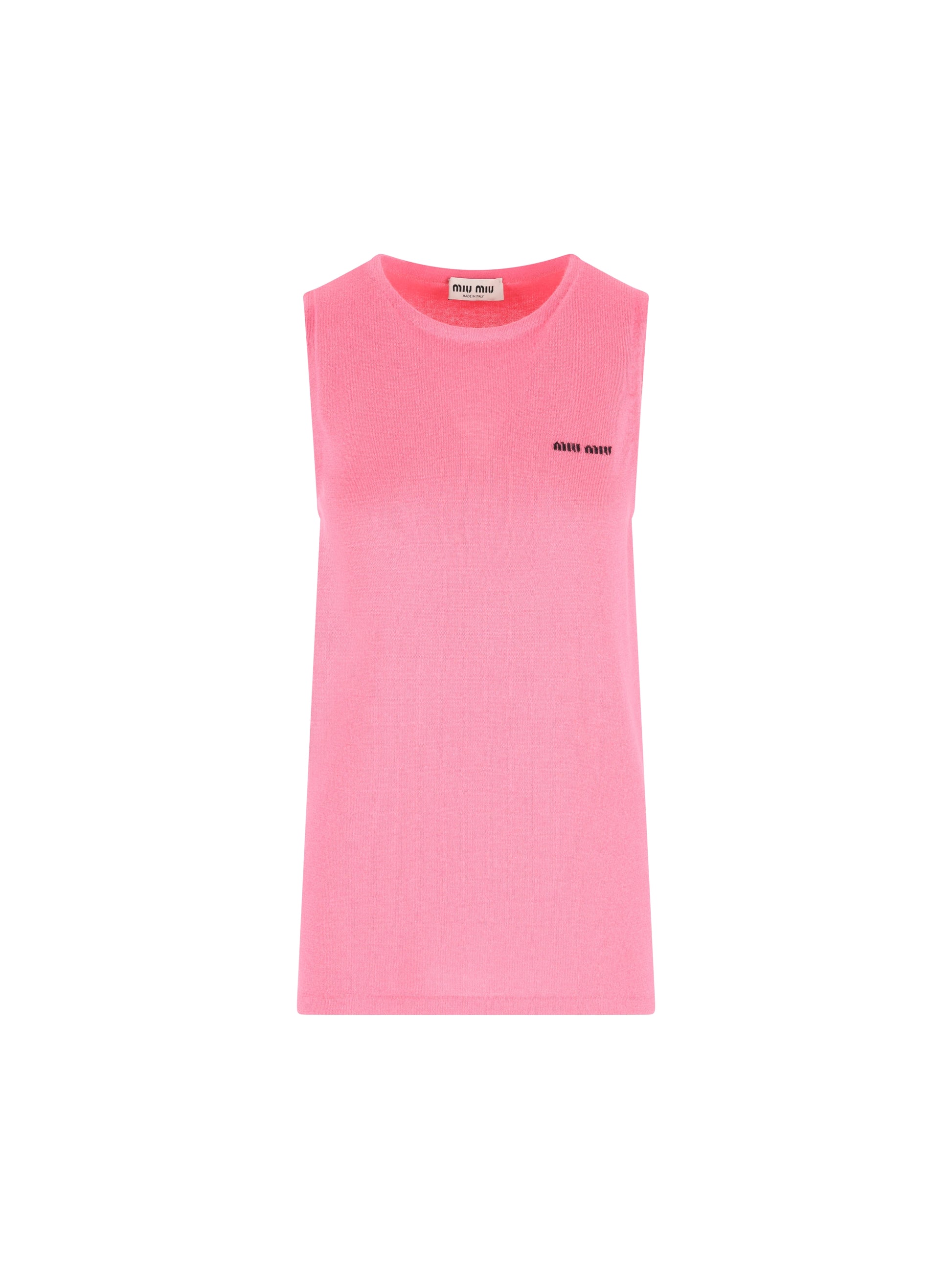 Top Smanicato in Seta e Cashmere MMV314 17I7F0AEJ MIU MIU 