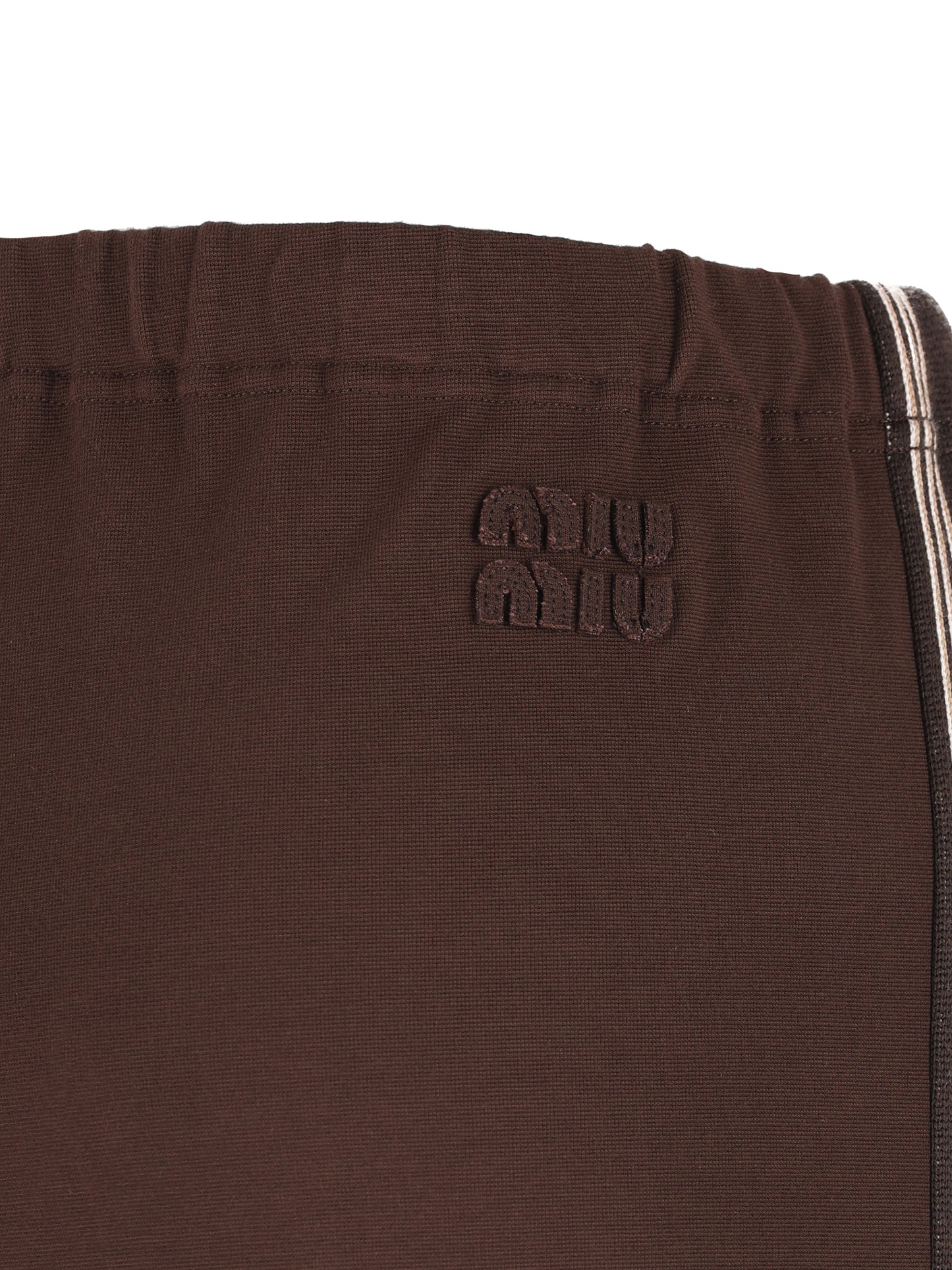 Pantaloni in maglia punto stoffa MP1935 18FQF0324 MIU MIU 