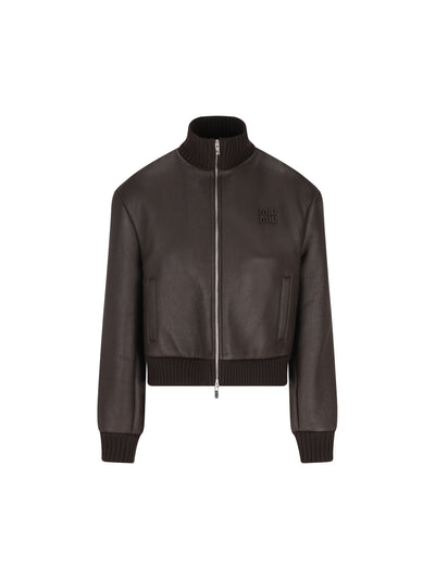 Giacca realizzata in pelle di montone. MPV961 172QF0003 MIU MIU 