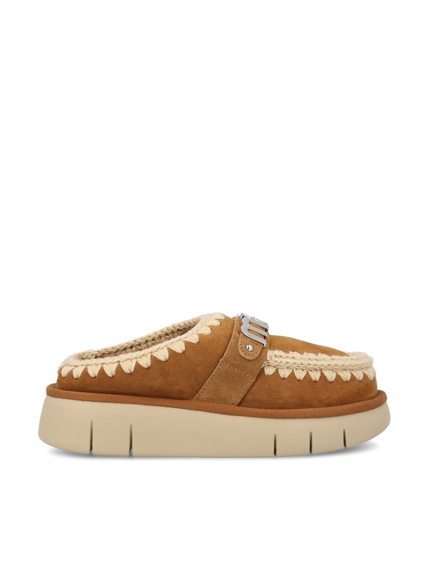 Slide realizzate in vera pelle di montone. FW531001A COG MOU 