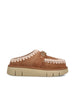 Slide realizzate in vera pelle di montone. FW531001A PKBRO MOU 
