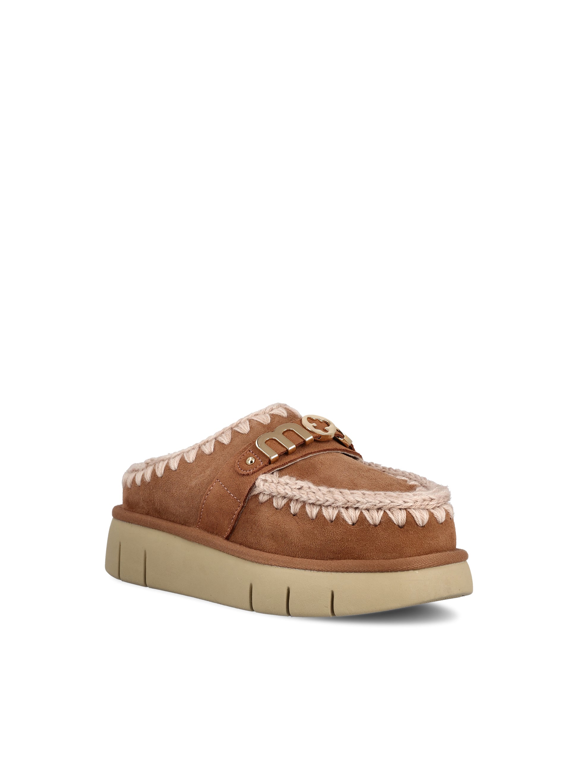 Slide realizzate in vera pelle di montone. FW531001A PKBRO MOU 