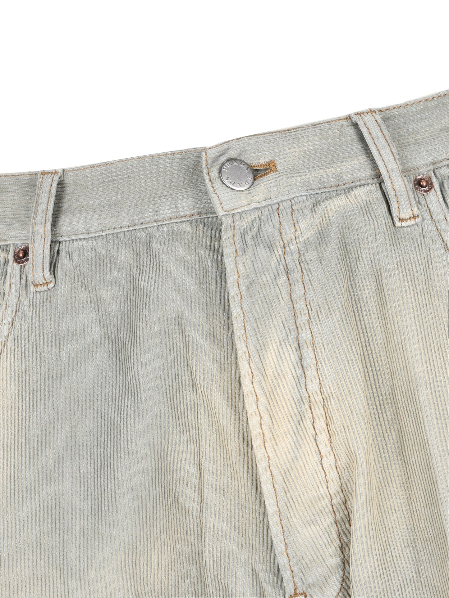 Jeans in velluto a coste light blu GEP358 166EF0V3N PRADA 