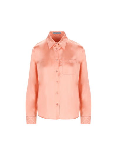 Camicia realizzata in viscosa e seta. P461IR 17UDF0311 PRADA 
