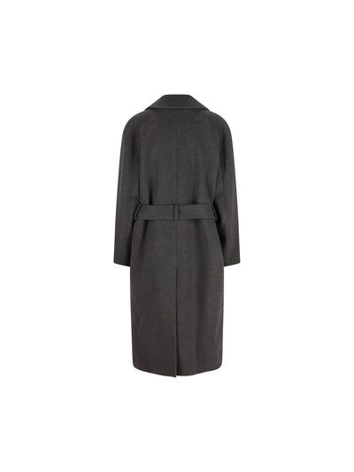 Cappotto lungo realizzato in cashmere. 848512 Y1M971473 SAINT LAURENT 