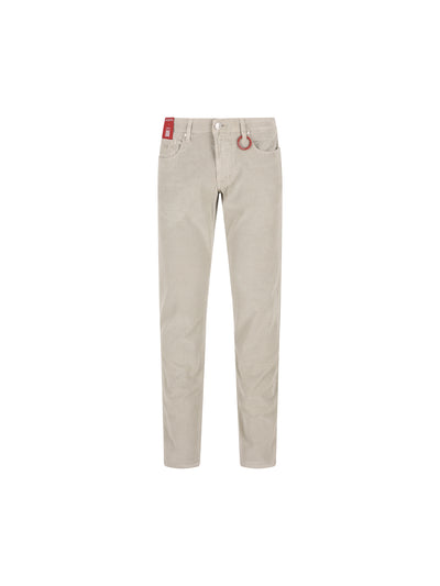 Pantaloni realizzati in velluto. MICHELANGELO V0050500 TRAMAROSSA 