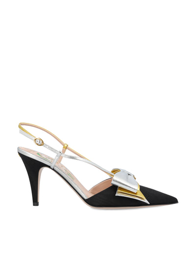 Décolleté Slingback in tessuto moiré. 7W2S0MX4QLJ R1V VALENTINO GARAVANI 