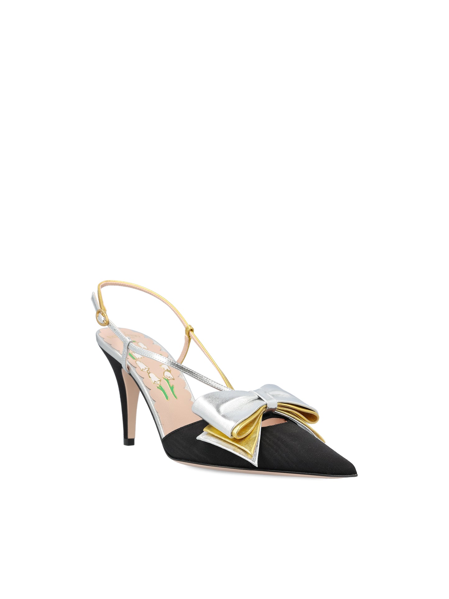 Décolleté Slingback in tessuto moiré. 7W2S0MX4QLJ R1V VALENTINO GARAVANI 