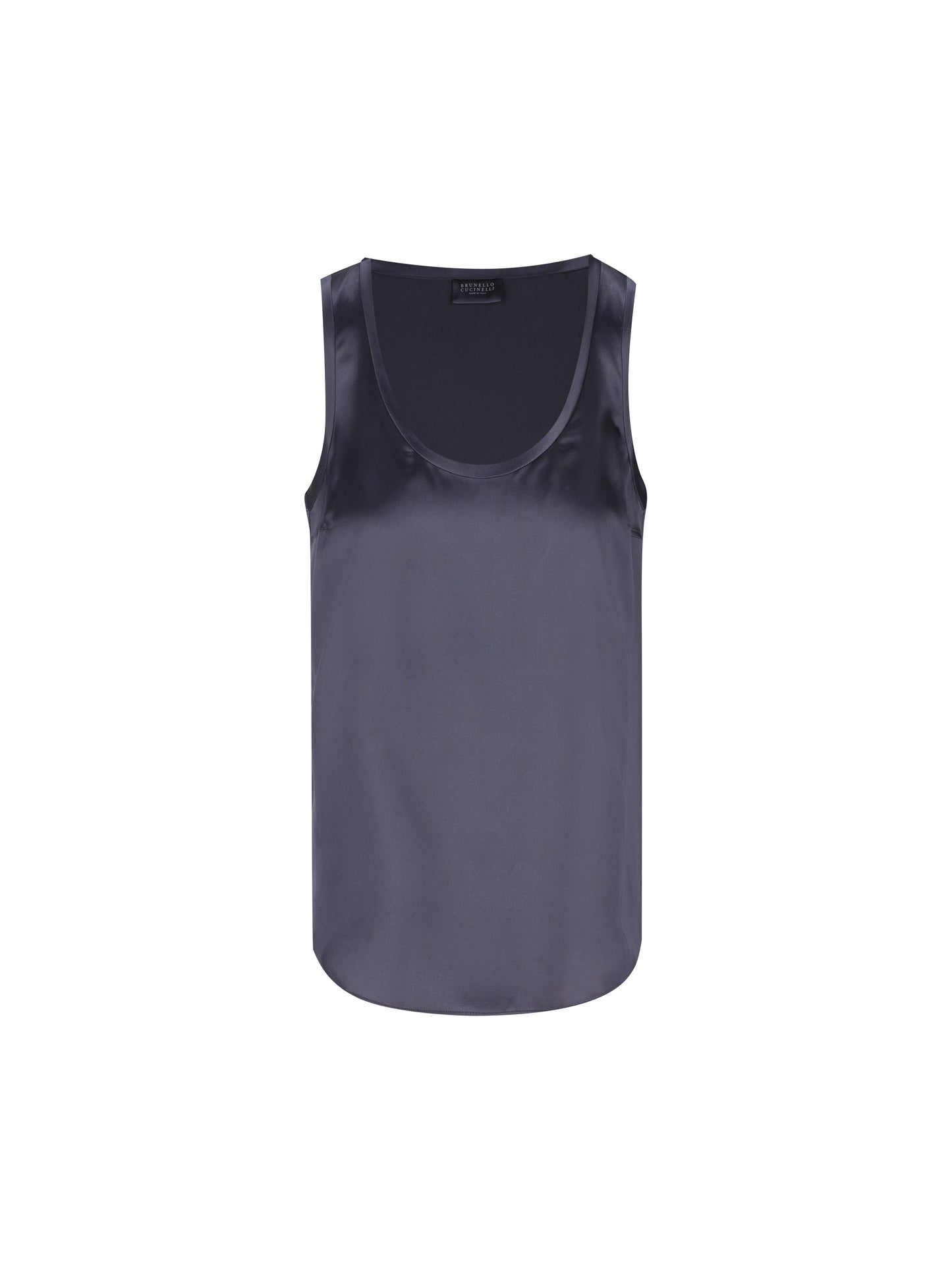 Top reversibile in raso di seta stretch M0C59E0600 C8901 BRUNELLO CUCINELLI 