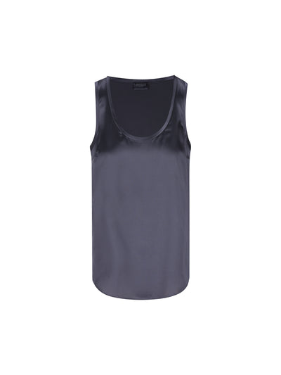 Top reversibile in raso di seta stretch M0C59E0600 C8901 BRUNELLO CUCINELLI 