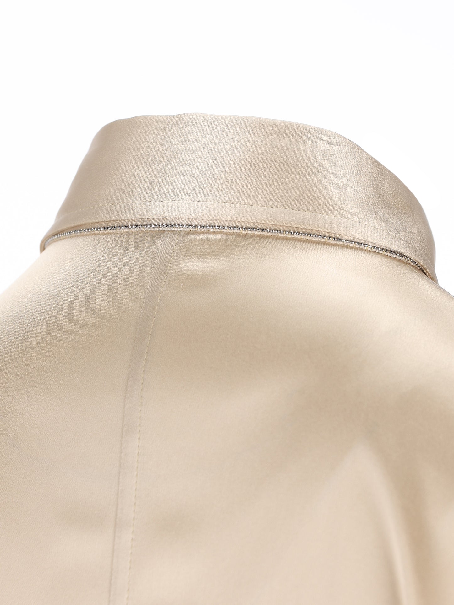 Camicia realizzata in raso di seta. M0C59MQ606 C9643 BRUNELLO CUCINELLI 
