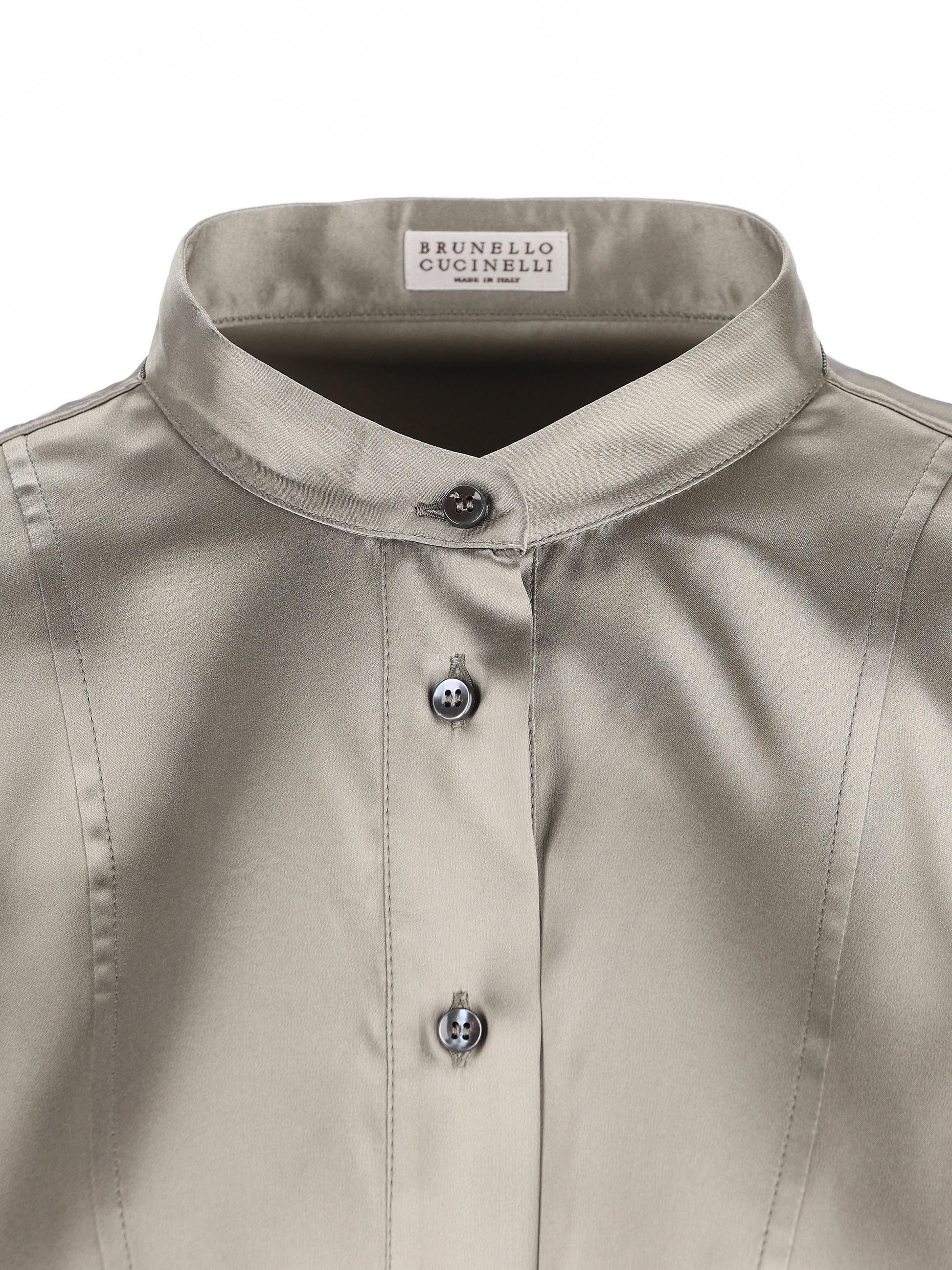 Camicia realizzata in seta. M0C59MY906 C9125 BRUNELLO CUCINELLI 