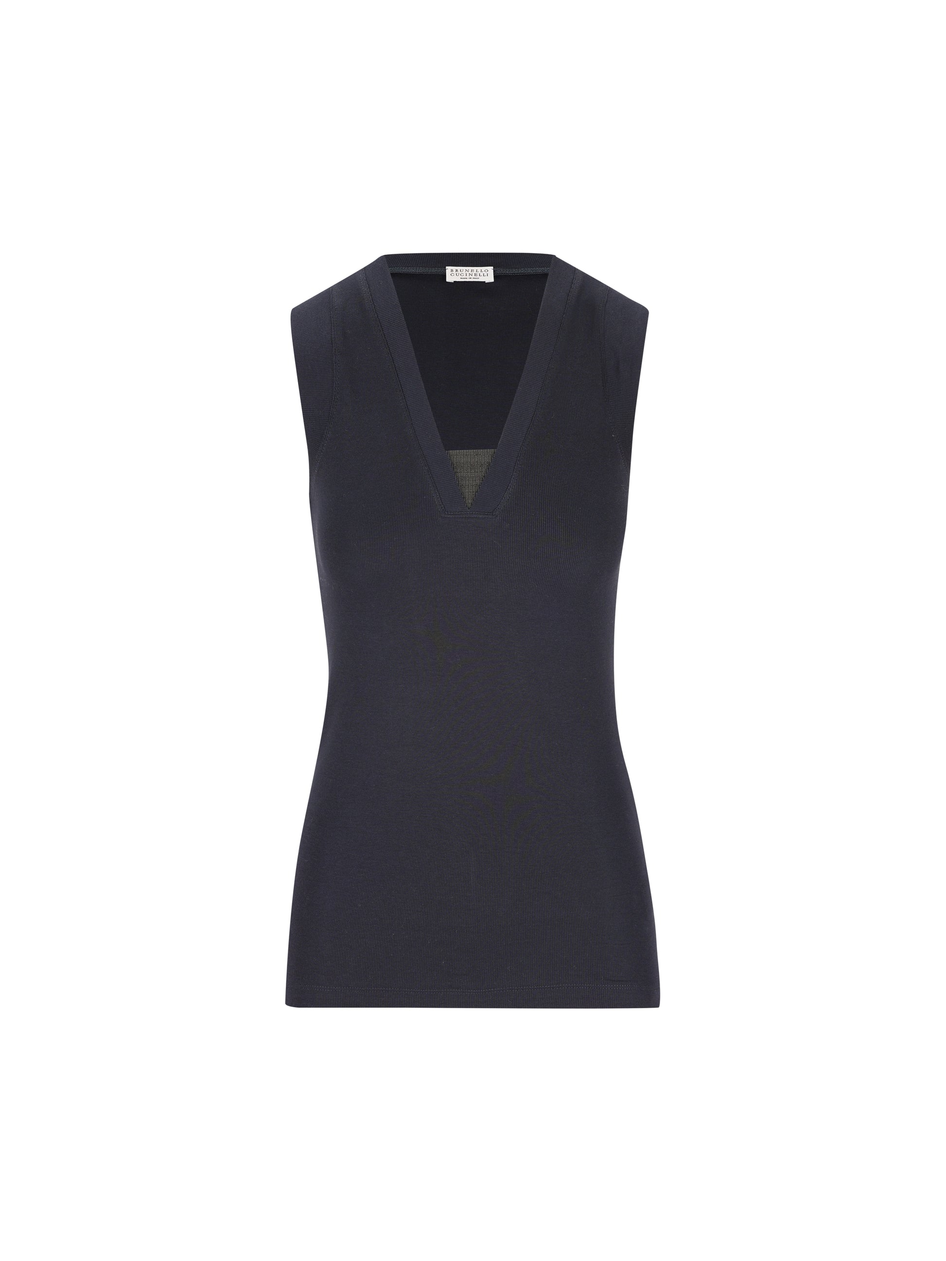 Top realizzato in cotone ed elastan. M0TC8EL672 C4224 BRUNELLO CUCINELLI 