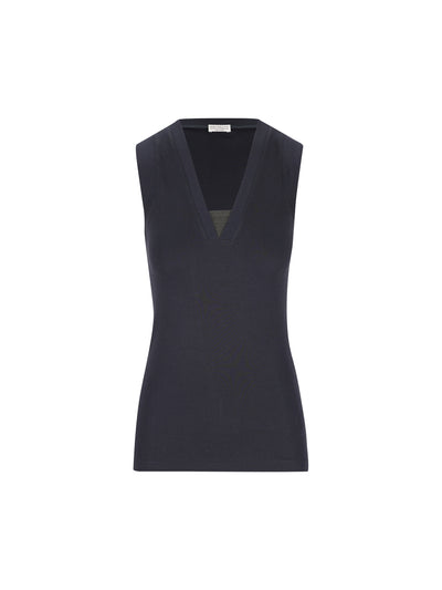 Top realizzato in cotone ed elastan. M0TC8EL672 C4224 BRUNELLO CUCINELLI 