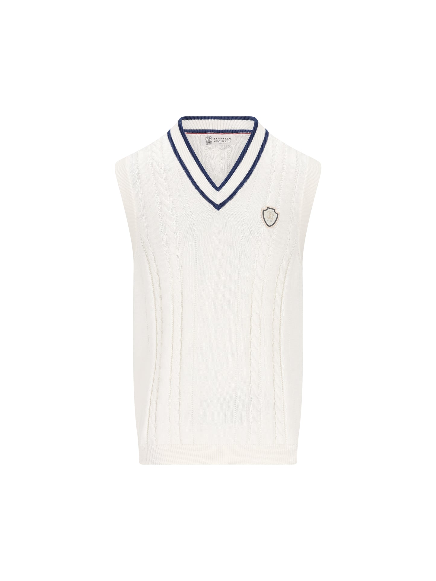 Gilet realizzato in cotone. M28707917T CGE43 BRUNELLO CUCINELLI 