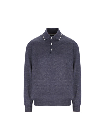 Polo realizzata in cashmere e seta. MHS805905 CKL07 BRUNELLO CUCINELLI 