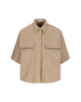 Camicia realizzata in cotone e lino. ML597EM906 C631 BRUNELLO CUCINELLI 