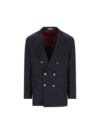 Giacca realizzata in seta e lino. MR4787BPDG C1021 BRUNELLO CUCINELLI 