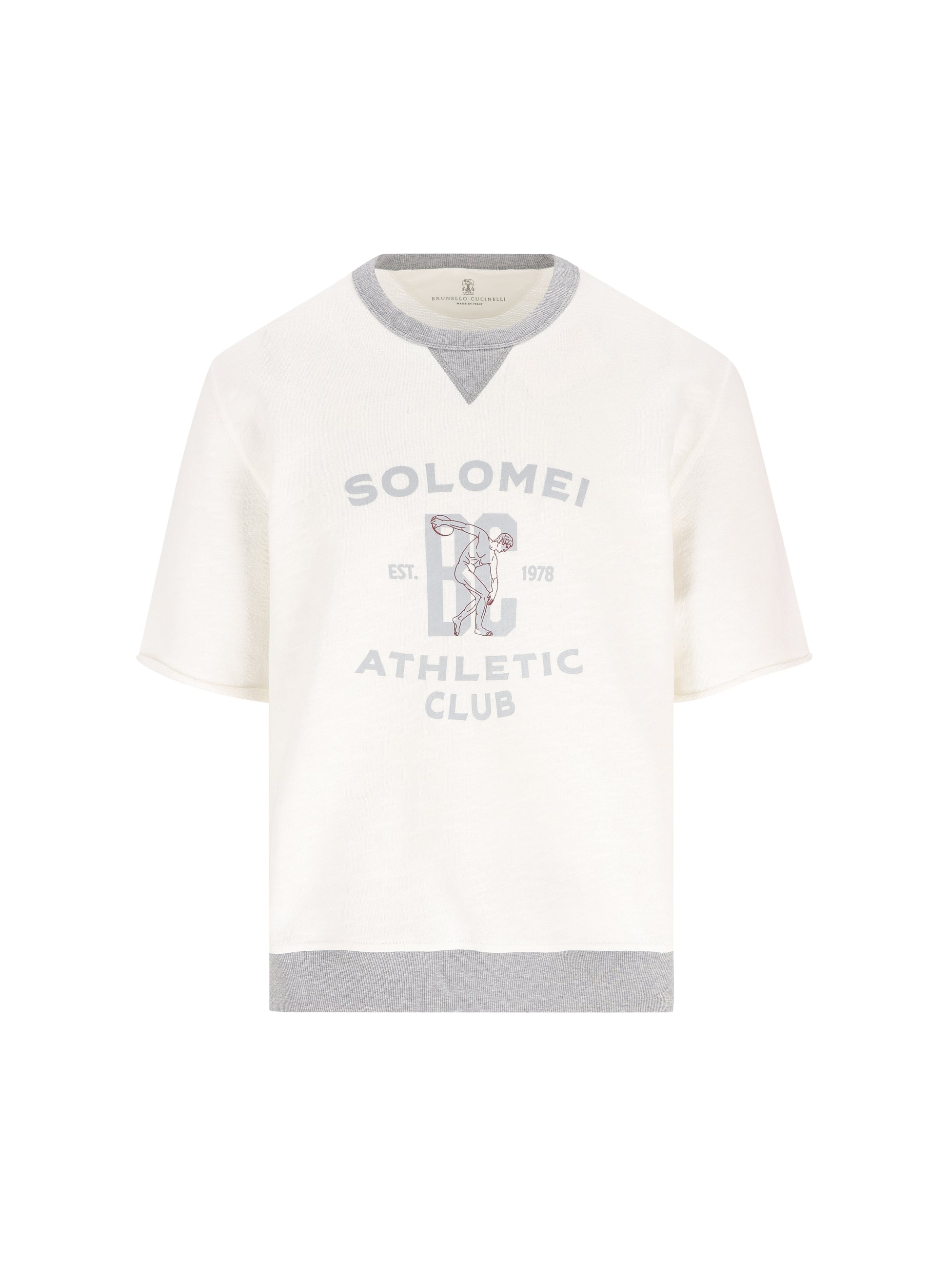 Maglia realizzata in cotone e lino. MR8313378G CTQ27 BRUNELLO CUCINELLI 