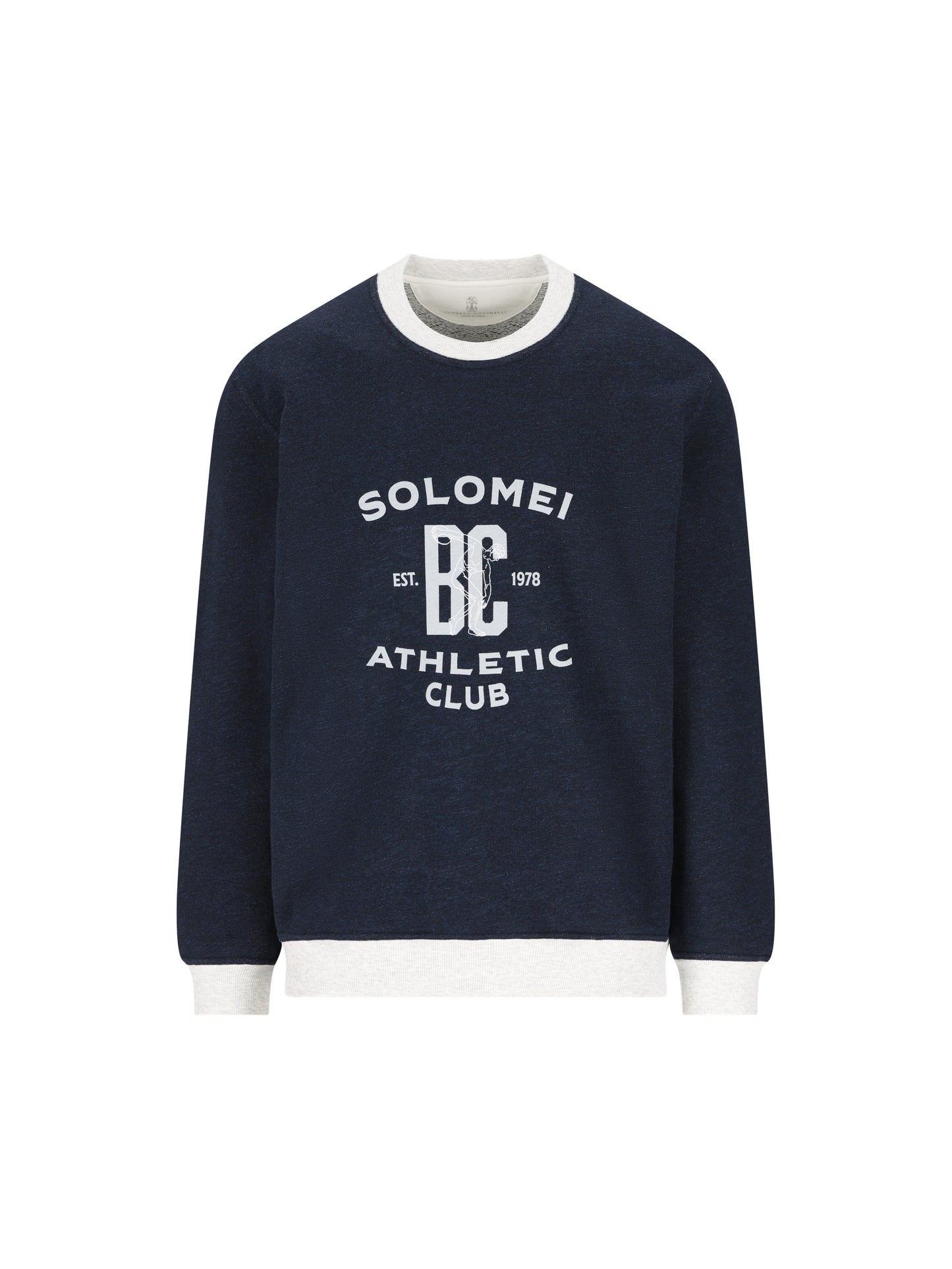 Felpa realizzata in cotone e lino. MR8313380G CD649 BRUNELLO CUCINELLI 