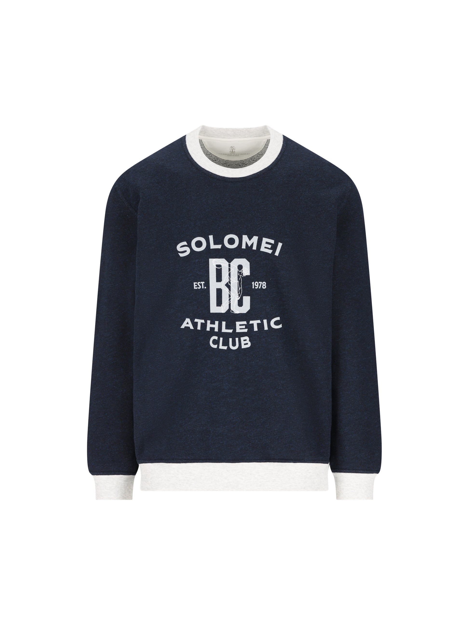 Felpa realizzata in cotone e lino. MR8313380G CD649 BRUNELLO CUCINELLI 