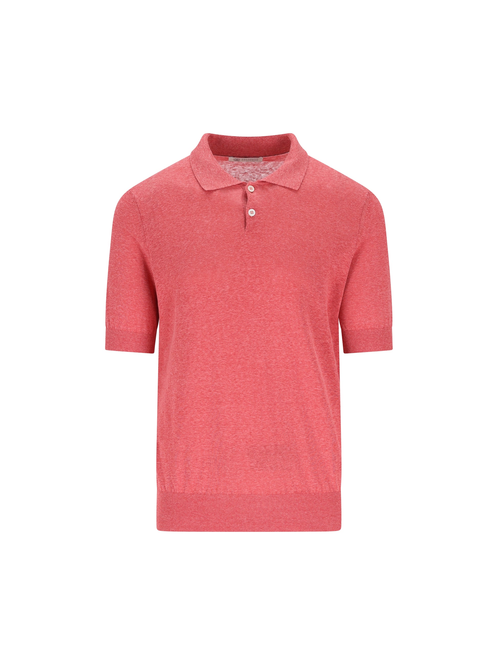 Polo realizzata in lino e seta. MSL806105 C7781 BRUNELLO CUCINELLI 