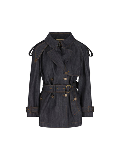 Trench realizzato in denim. 8126364 A1185 BURBERRY 
