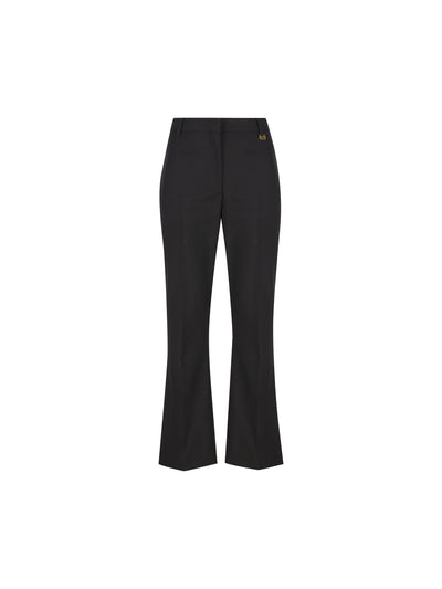 Pantaloni svasati in lana. 8126531 A1189 BURBERRY 