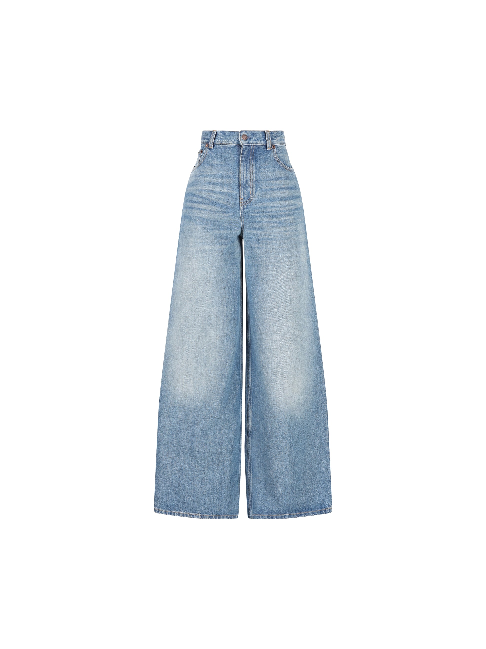 Jeans a gamba ampia e vita alta in denim CH26SDP02252 40R CHLOE' 