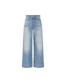 Jeans corti a vita alta in denim CH26SDP43252 40R CHLOE' 