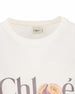 T-shirt baby fit con logo in jersey di cotone CH26SJH08197 101 CHLOE' 