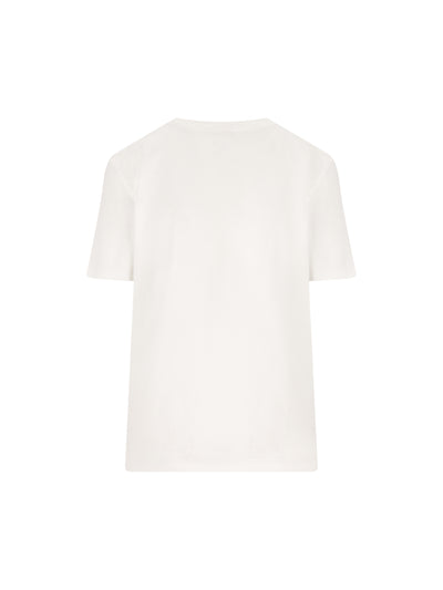 T-shirt girocollo in jersey di cotone biologico. CH26SJH11802 101 CHLOE' 