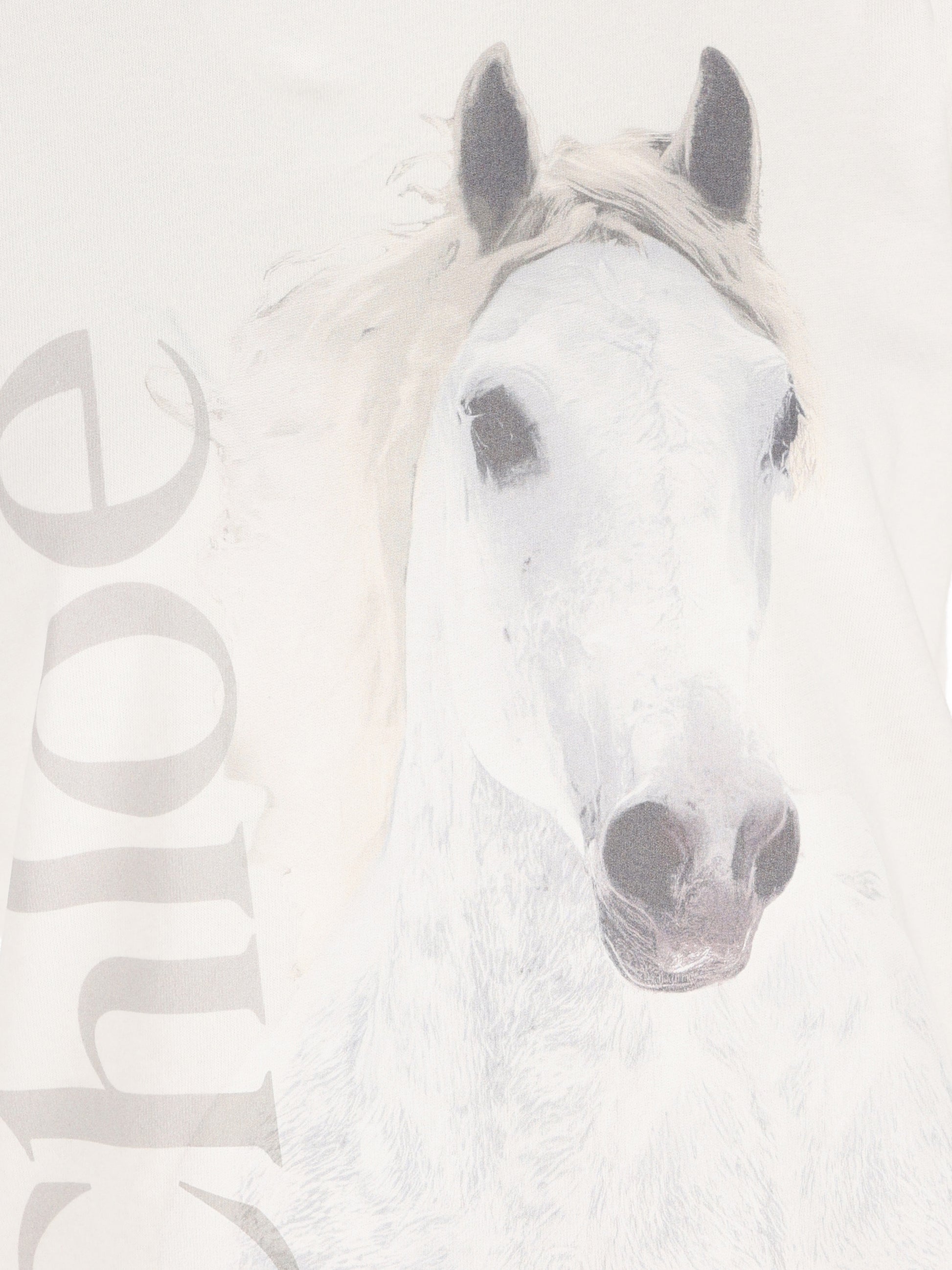 T-shirt girocollo in jersey di cotone biologico. CH26SJH11802 101 CHLOE' 