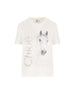 T-shirt girocollo in jersey di cotone biologico. CH26SJH11802 101 CHLOE' 