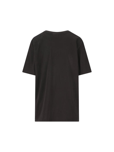 T-shirt ampia con logo in jersey di cotone CH26SJH20807 070 CHLOE' 