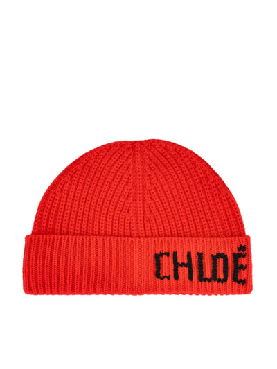 Berretto in lana e cashmere. CH26SKB03WCS 680 CHLOE' 