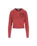 Pullover corto con logo in maglia di lana CH26SMP39710 6AN CHLOE' 