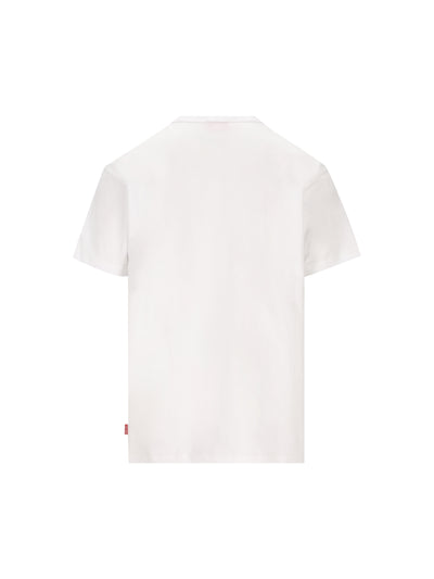 T-shirt con stampa di rana e logo A21651 0PLAT100 DIESEL 