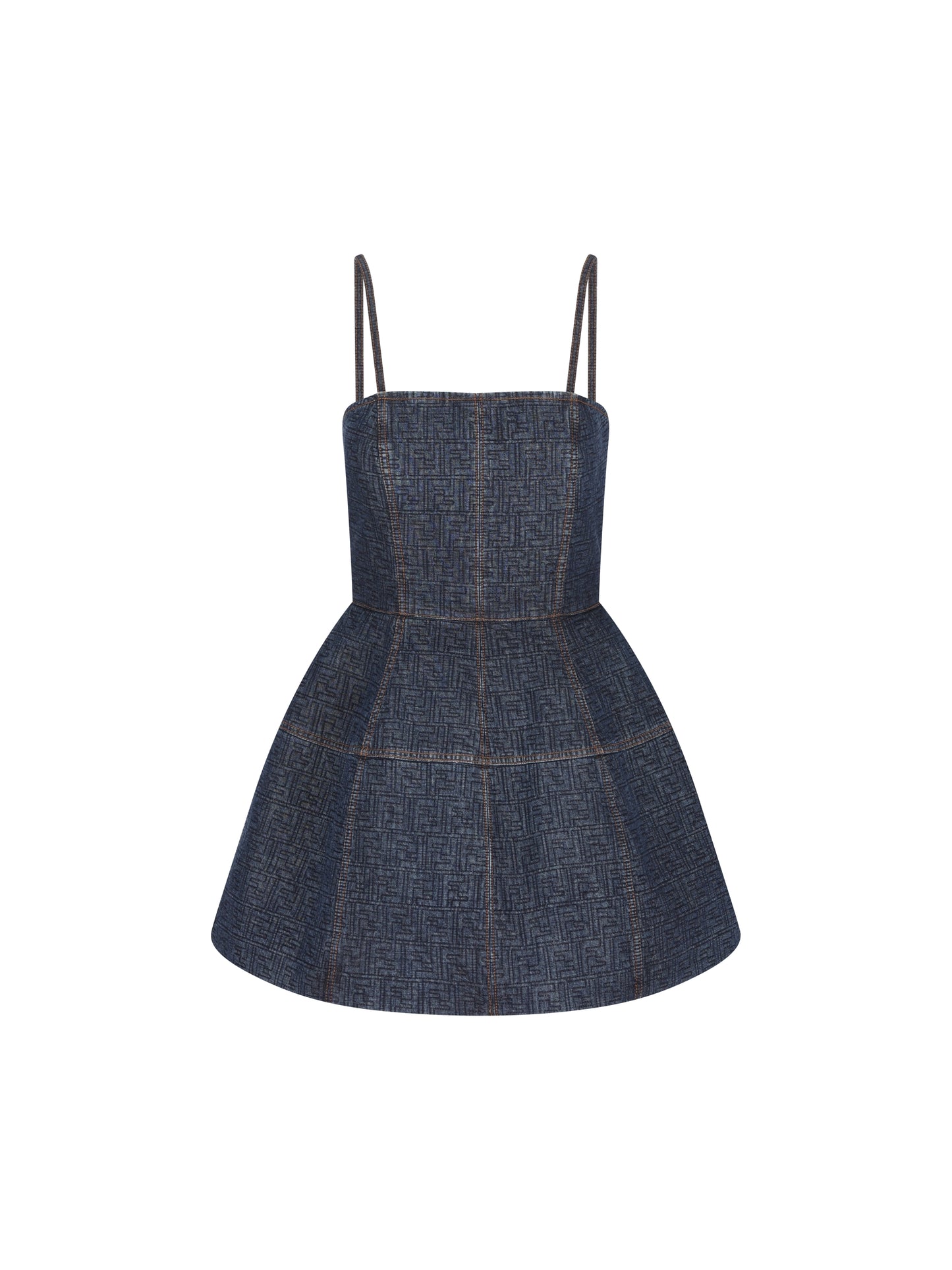 Abito corto bustier realizzato in cotone. FLD568 AW82F1UKI FENDI 