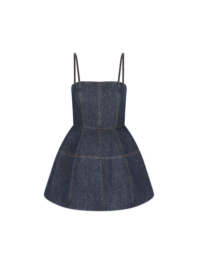 Abito corto bustier realizzato in cotone. FLD568 AW82F1UKI FENDI 