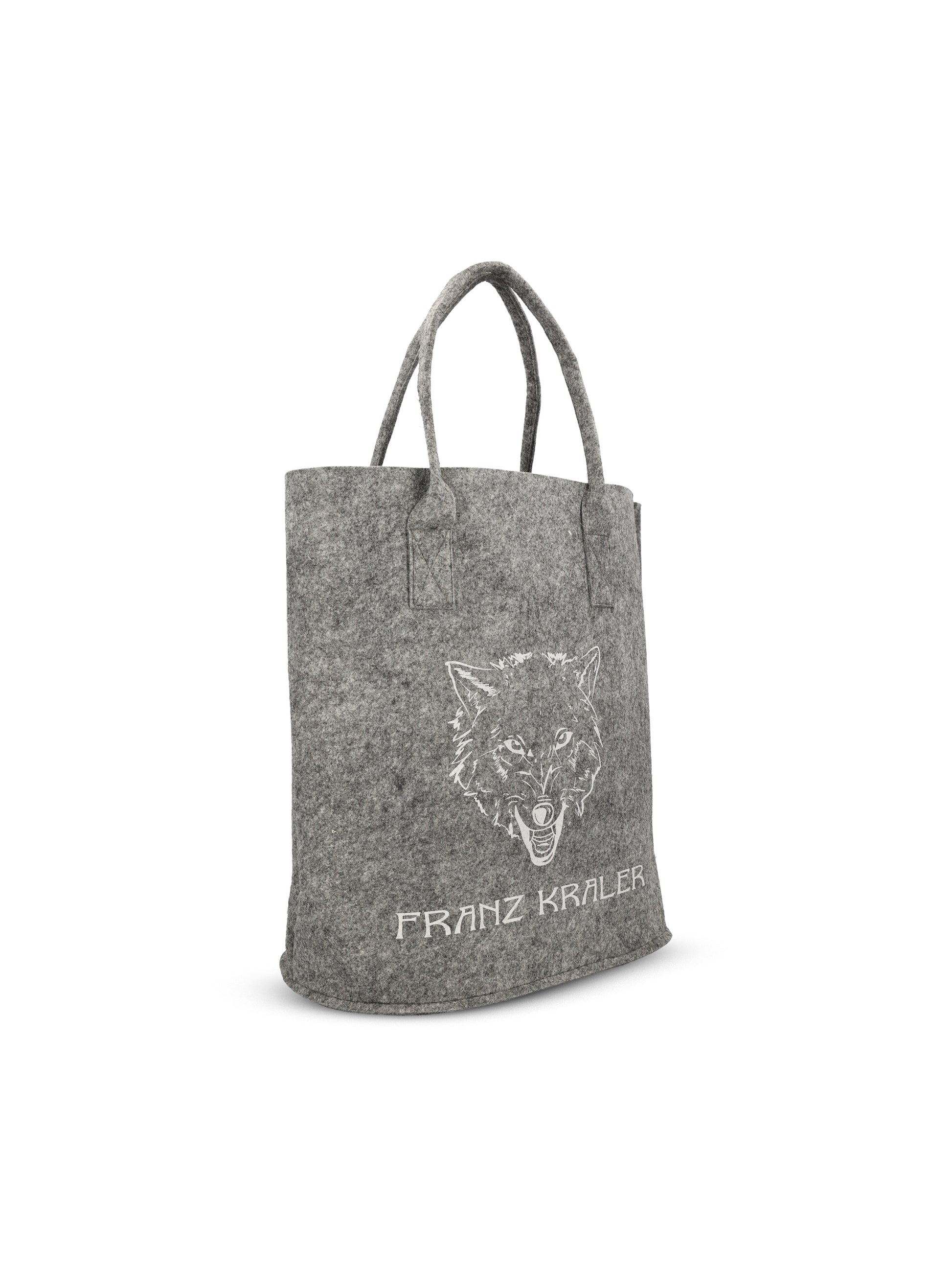 Borsa realizzata in feltro. BUCKETBAG FEWOLF FRANZ KRALER 