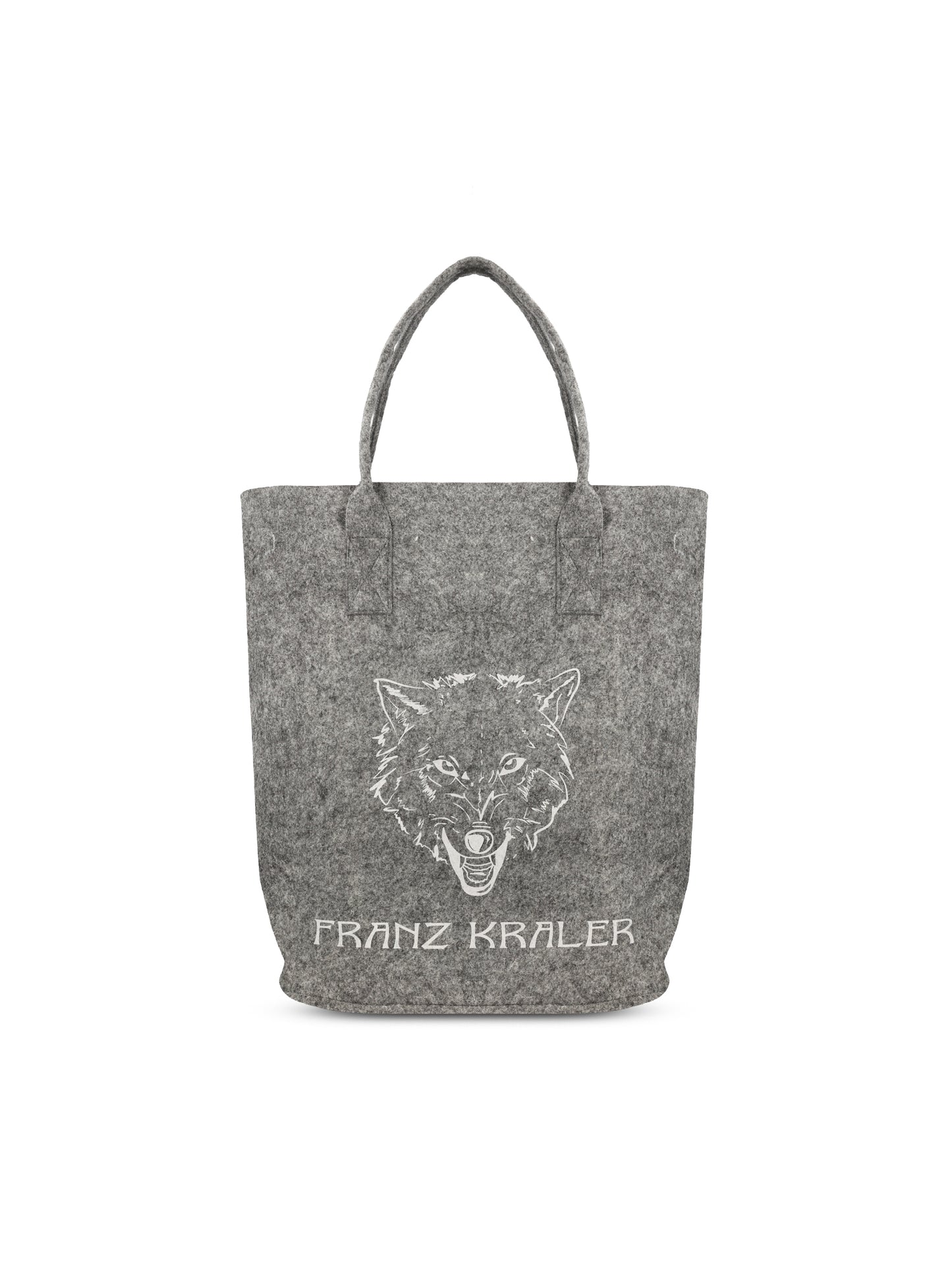 Borsa realizzata in feltro. BUCKETBAG FEWOLF FRANZ KRALER 