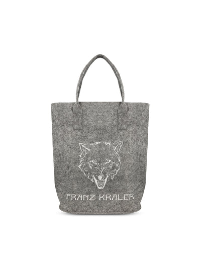 Borsa realizzata in feltro. BUCKETBAG FEWOLF FRANZ KRALER 