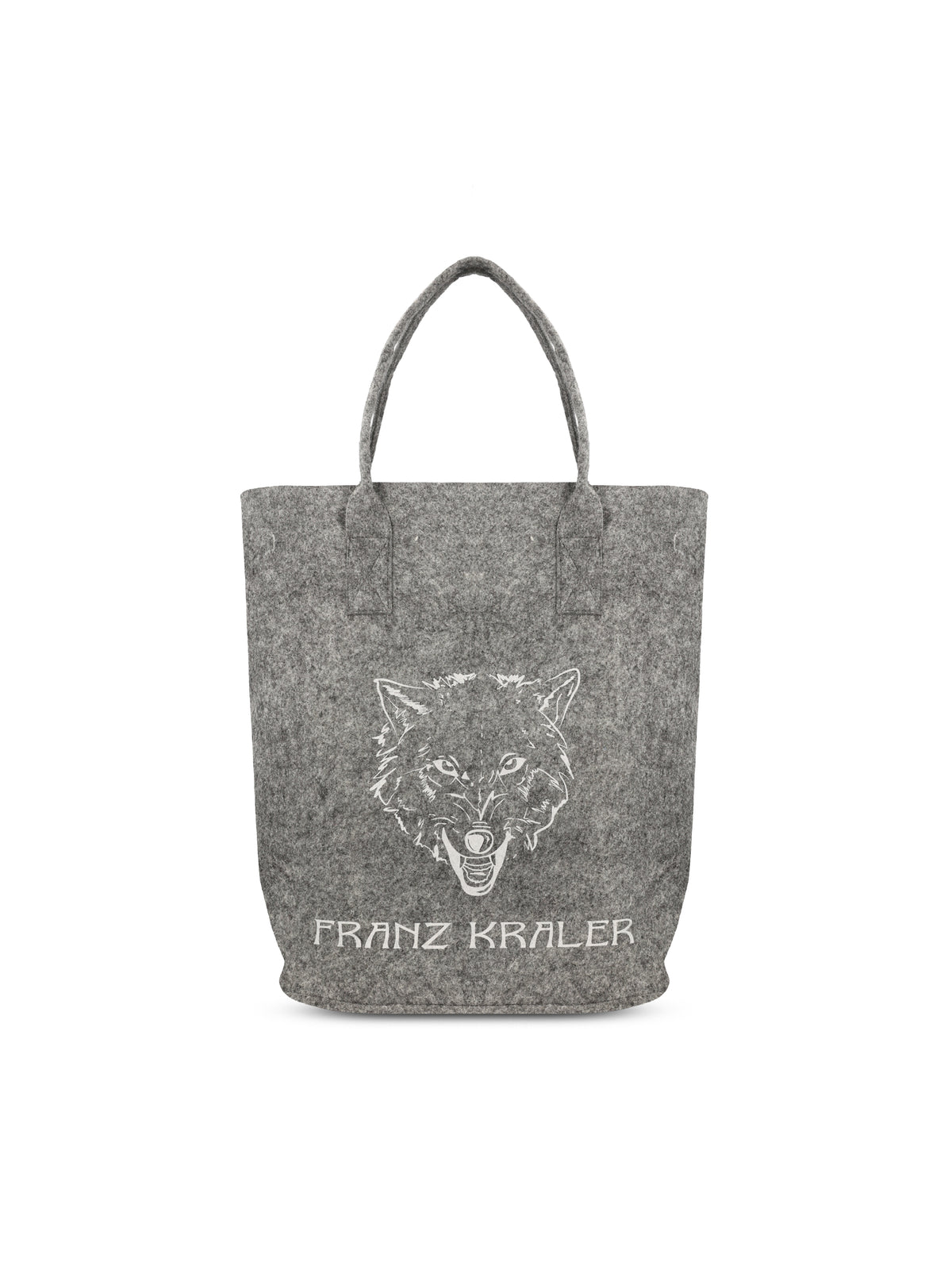 Borsa realizzata in feltro. BUCKETBAG FEWOLF FRANZ KRALER 