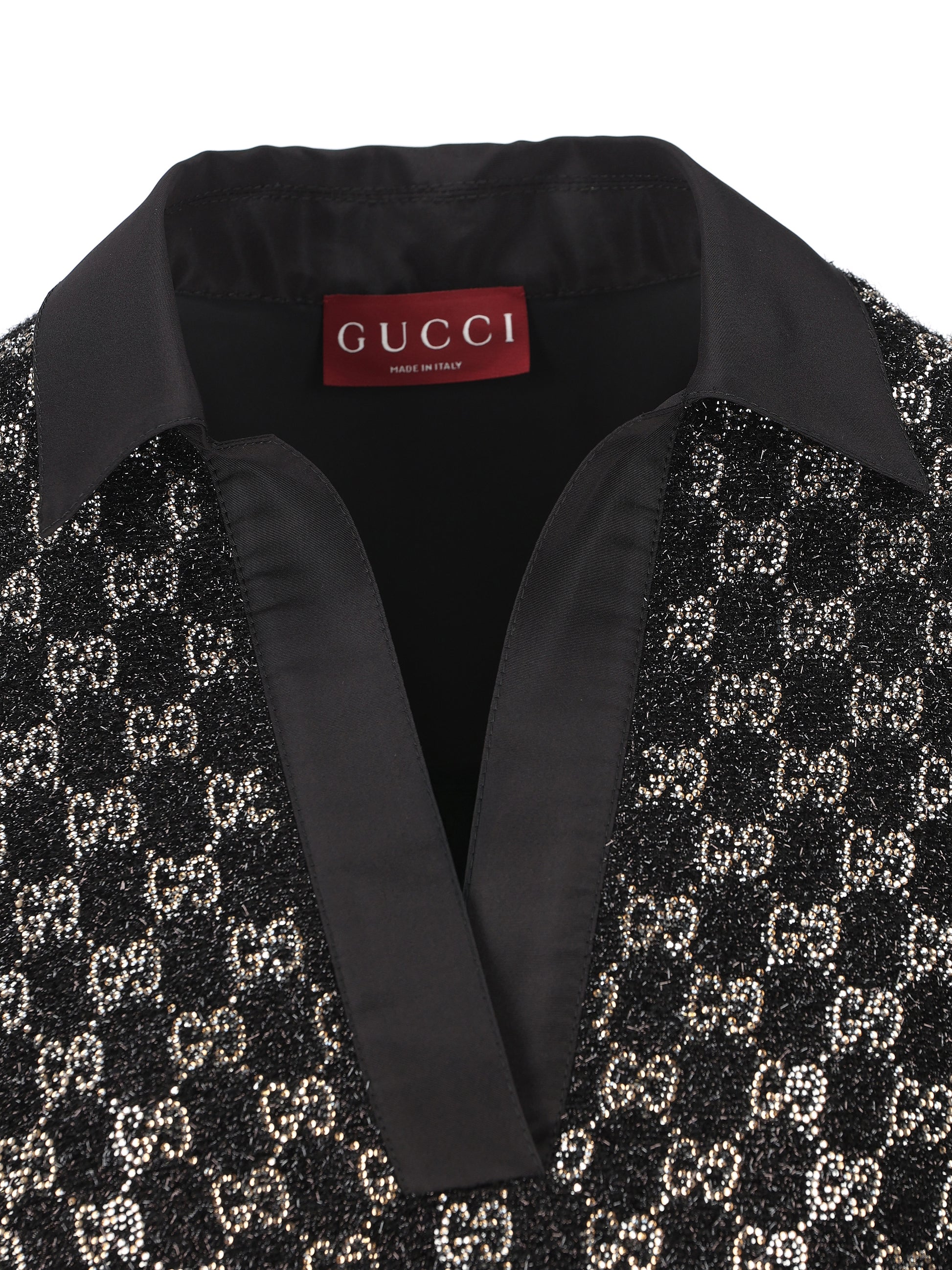 Maglia realizzata in viscosa e fibra metallizzata. 846682 ZARWY1000 GUCCI 