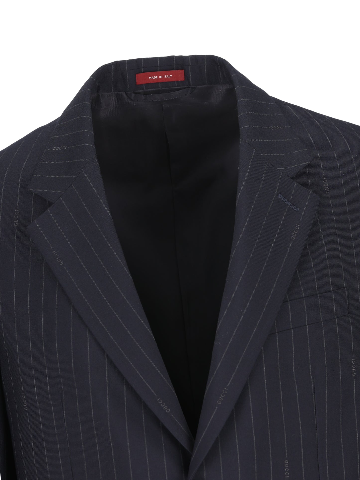 Giacca realizzata in lana gessata. 846711 ZAS7A4405 GUCCI 